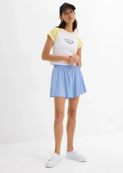 bonprix Short taille élastiquée esprit tennis|Femme Shorts|Pantalons