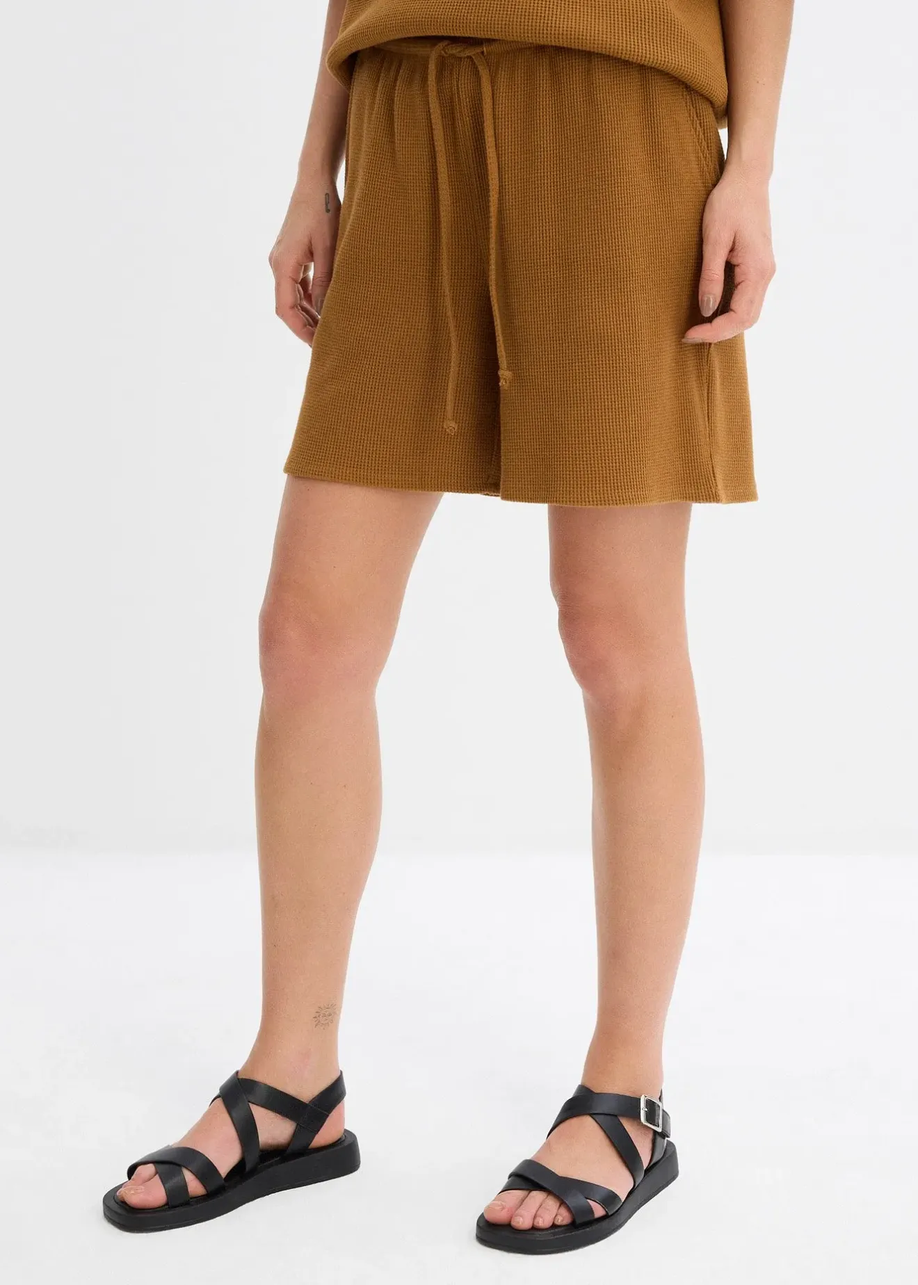 Femme bonprix Deux Pièces & Ensembles|Shorts|Short texturé 100% coton