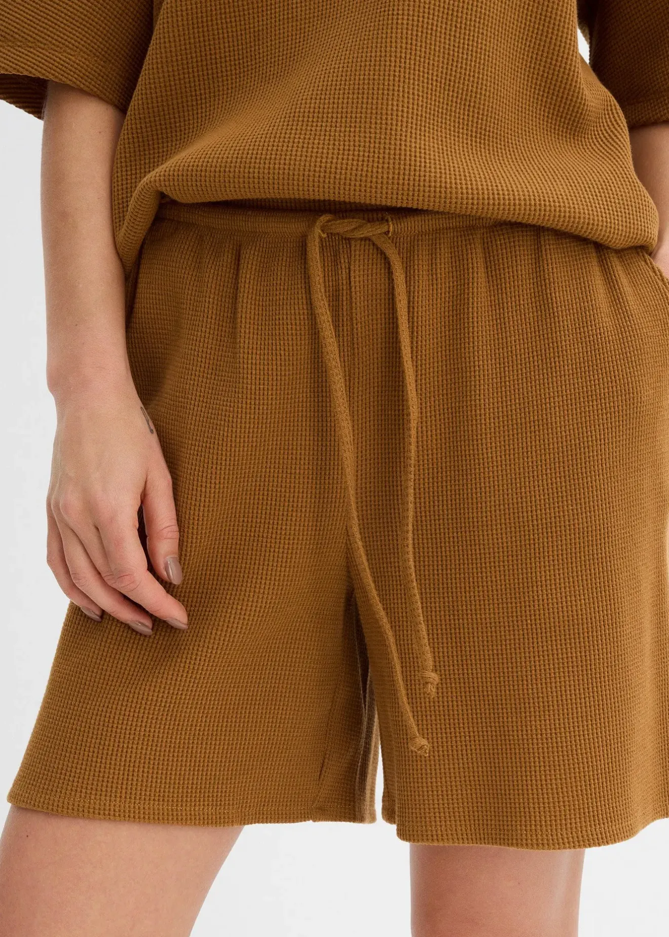 Femme bonprix Deux Pièces & Ensembles|Shorts|Short texturé 100% coton