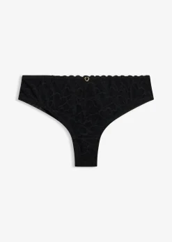Femme bonprix Dessous|Bas|Slip brésilien en dentelle cœurs