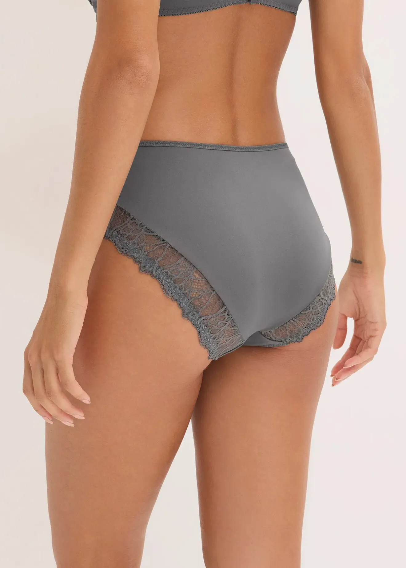 Femme bonprix Dessous|Bas|Slip maxi avec dentelle