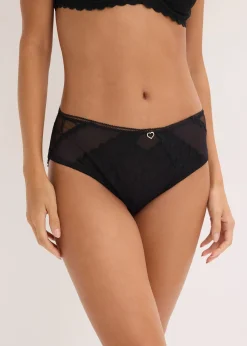 Femme bonprix Dessous|Bas|Slip maxi avec dentelle