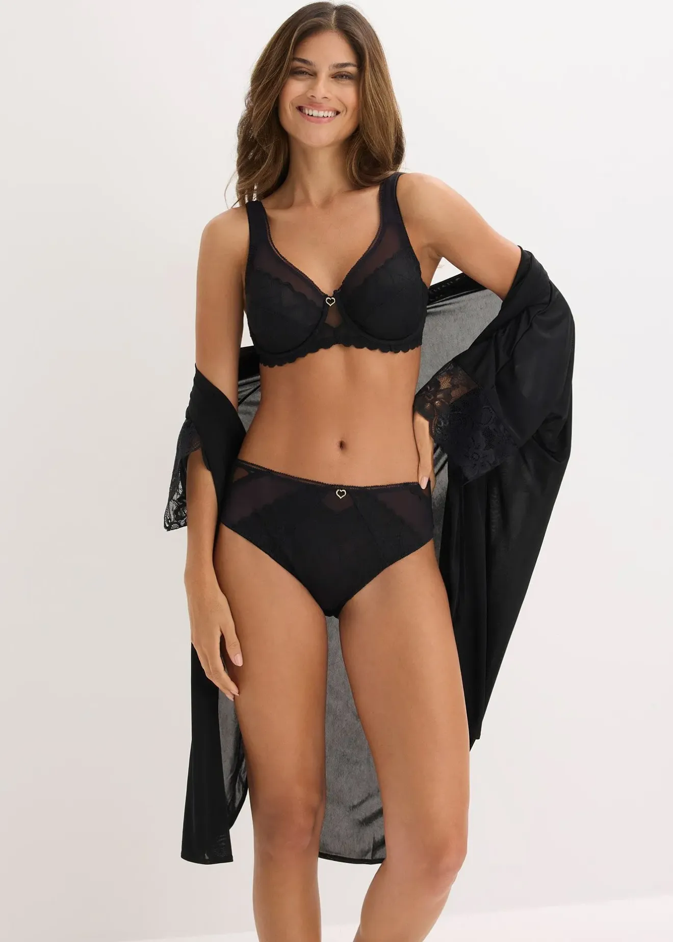 Femme bonprix Dessous|Bas|Slip maxi avec dentelle