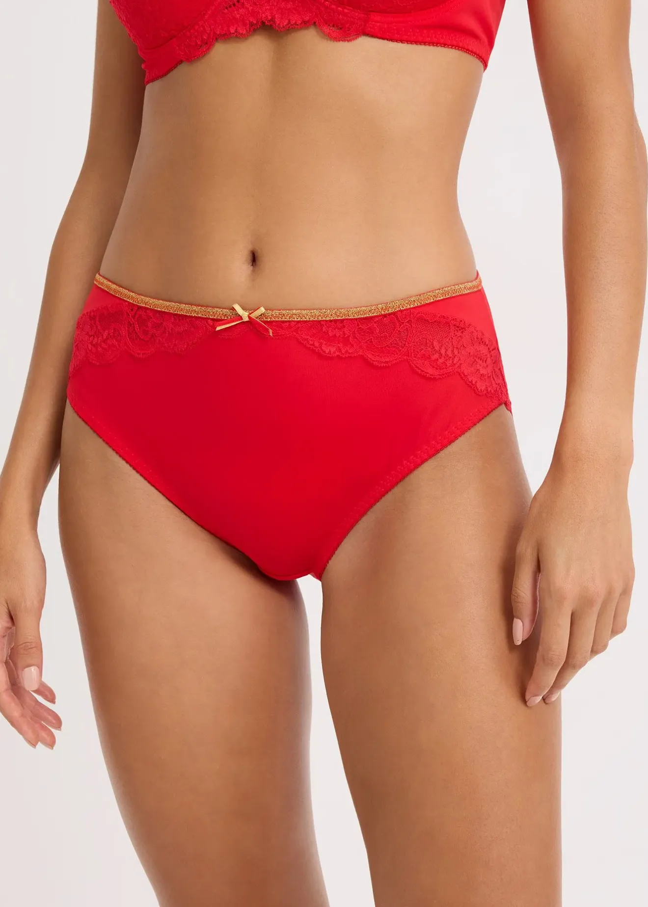 Femme bonprix Dessous|Bas|Slip Maxi avec dentelle