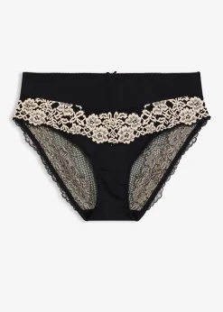 Femme bonprix Dessous|Bas|Slip Maxi avec dentelle