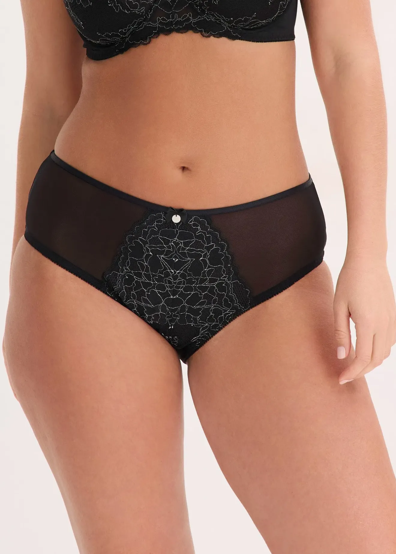 Femme bonprix Dessous|Bas|Slip maxi avec dentelle