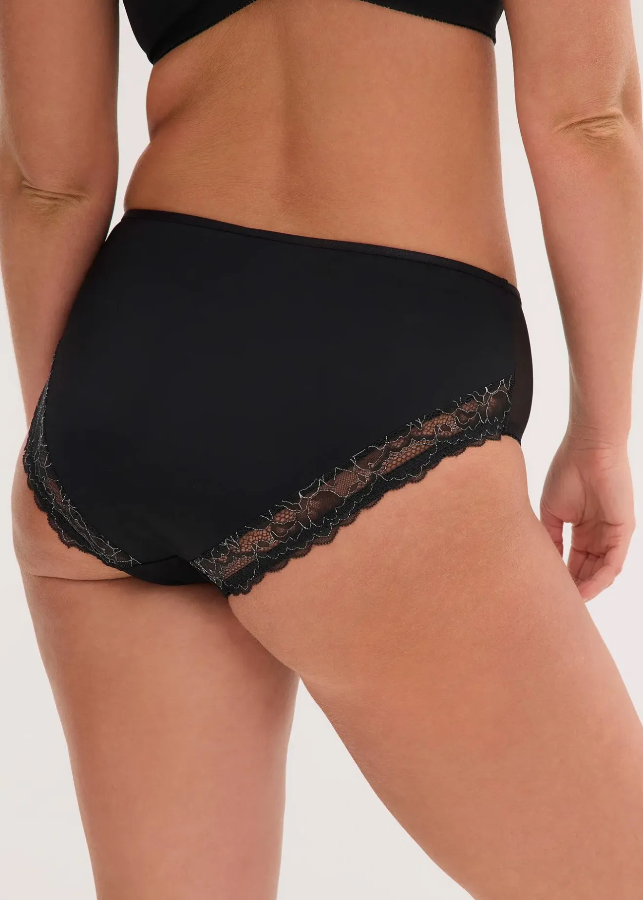 Femme bonprix Dessous|Bas|Slip maxi avec dentelle