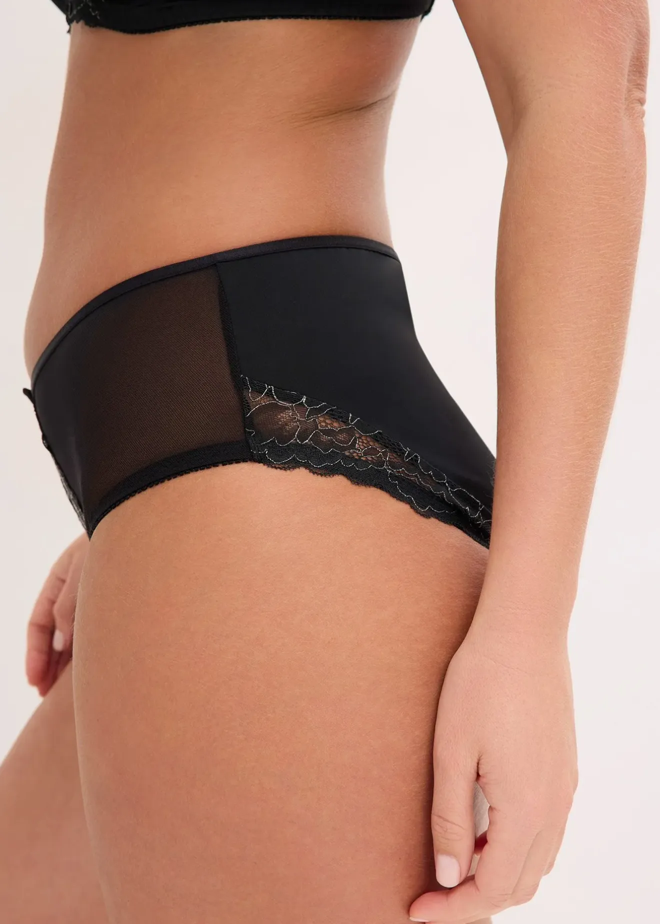 Femme bonprix Dessous|Bas|Slip maxi avec dentelle