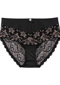 Femme bonprix Dessous|Bas|Slip maxi avec une délicate dentelle