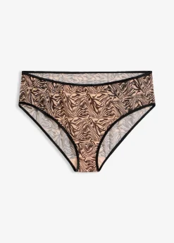 Femme bonprix Dessous|Bas|Slip maxi en mesh imprimé