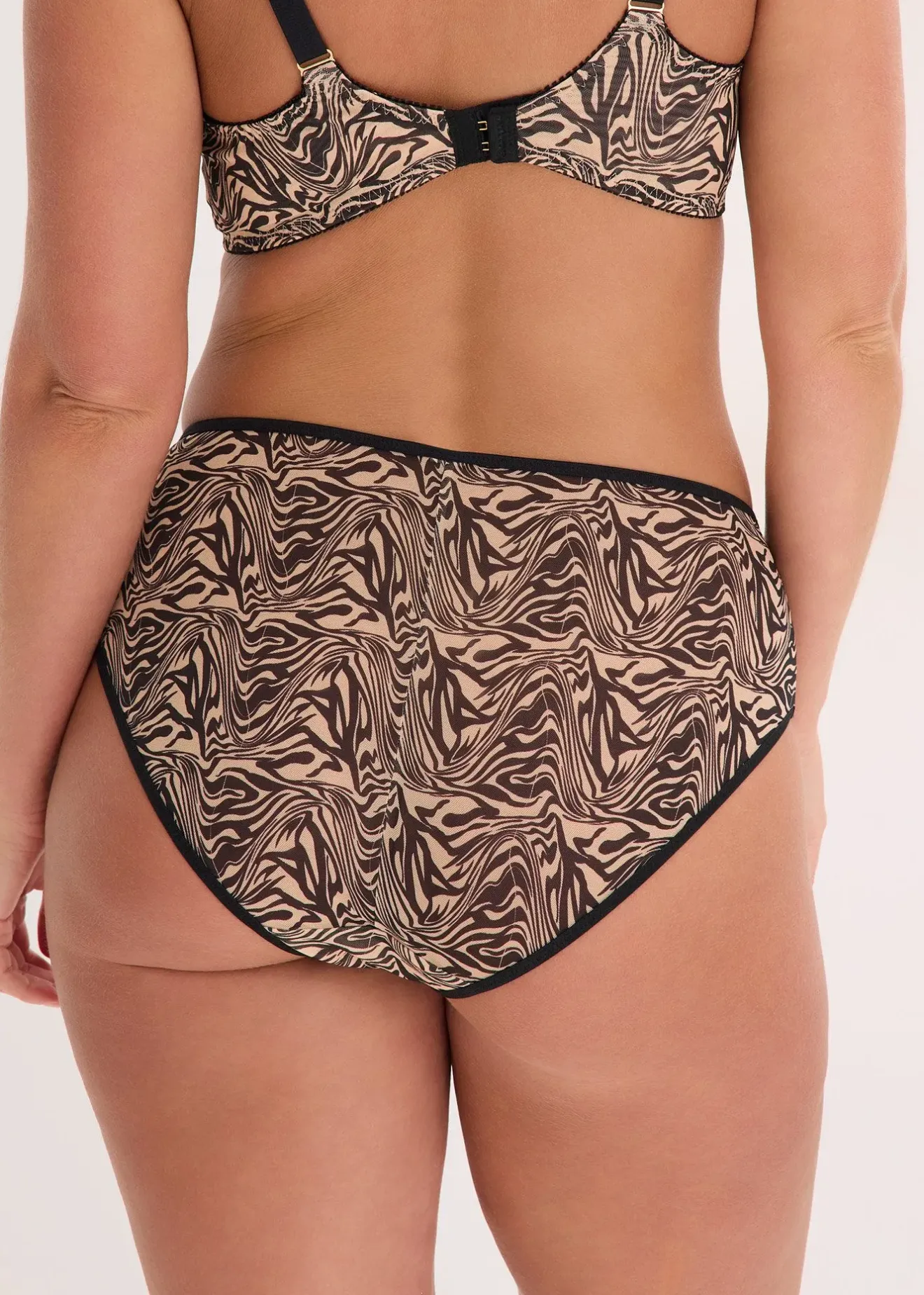 Femme bonprix Dessous|Bas|Slip maxi en mesh imprimé