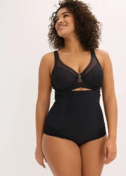 bonprix Slip sculptant avec dentelle cœurs, maintien fort|Femme Lingerie Sculptante|Bas