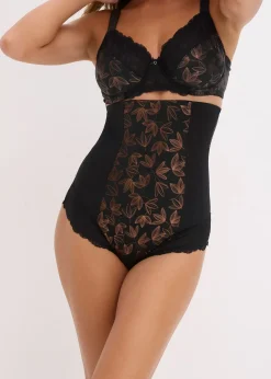 bonprix Slip sculptant taille haute, effet scintillant et maintien fort|Femme Lingerie Sculptante|Bas