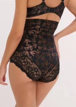 bonprix Slip sculptant taille haute, effet scintillant et maintien fort|Femme Lingerie Sculptante|Bas