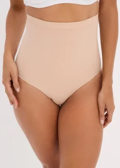 Femme bonprix Sans Couture|Lingerie Sculptante|Slip sculptant taille haute sans coutures, maintien modéré