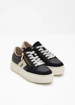 Femme Rieker Marques|Chaussures Confort|Sneakers à plateforme en cuir