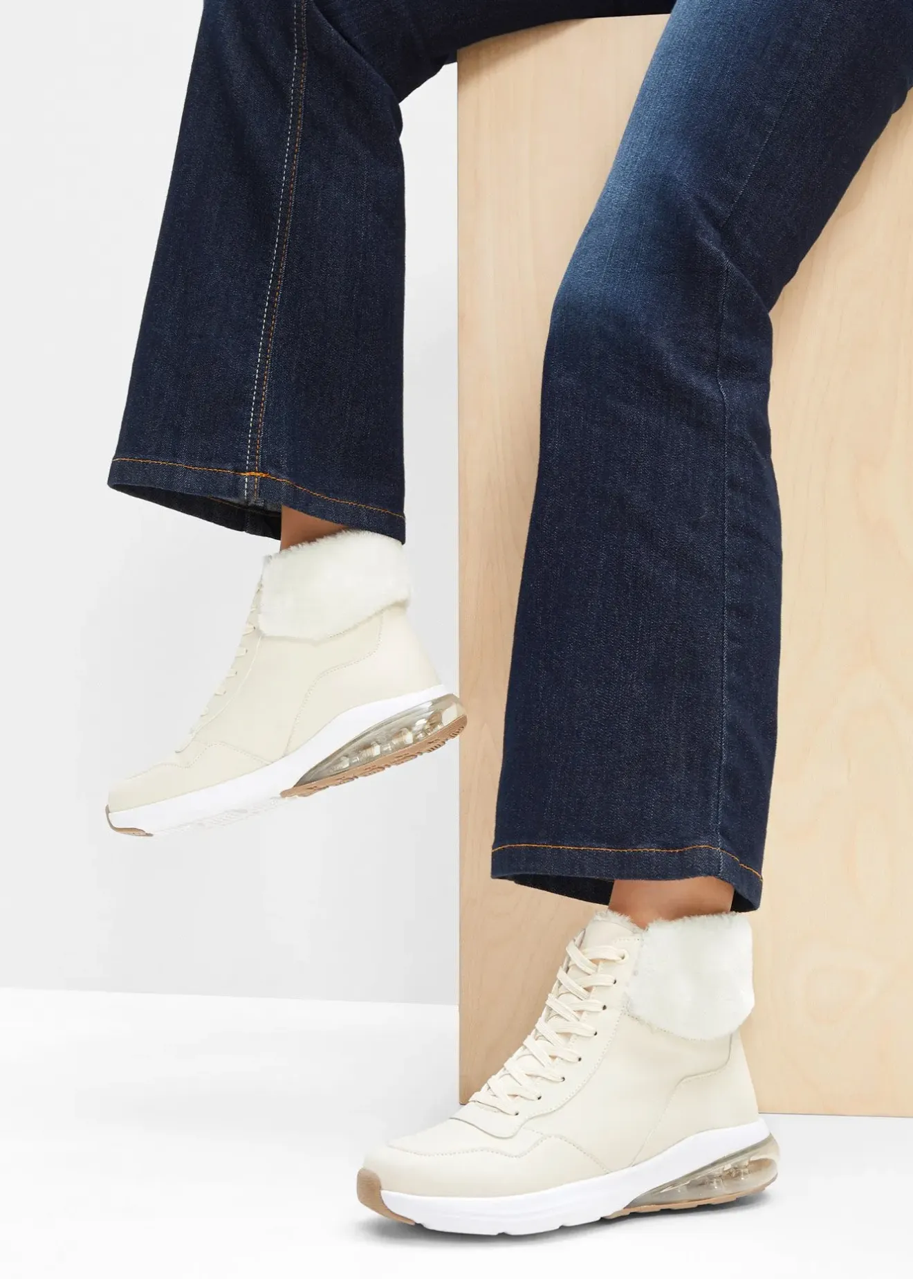 bonprix Sneakers montantes|Femme Chaussures D'Hiver Fourrées|Sneakers