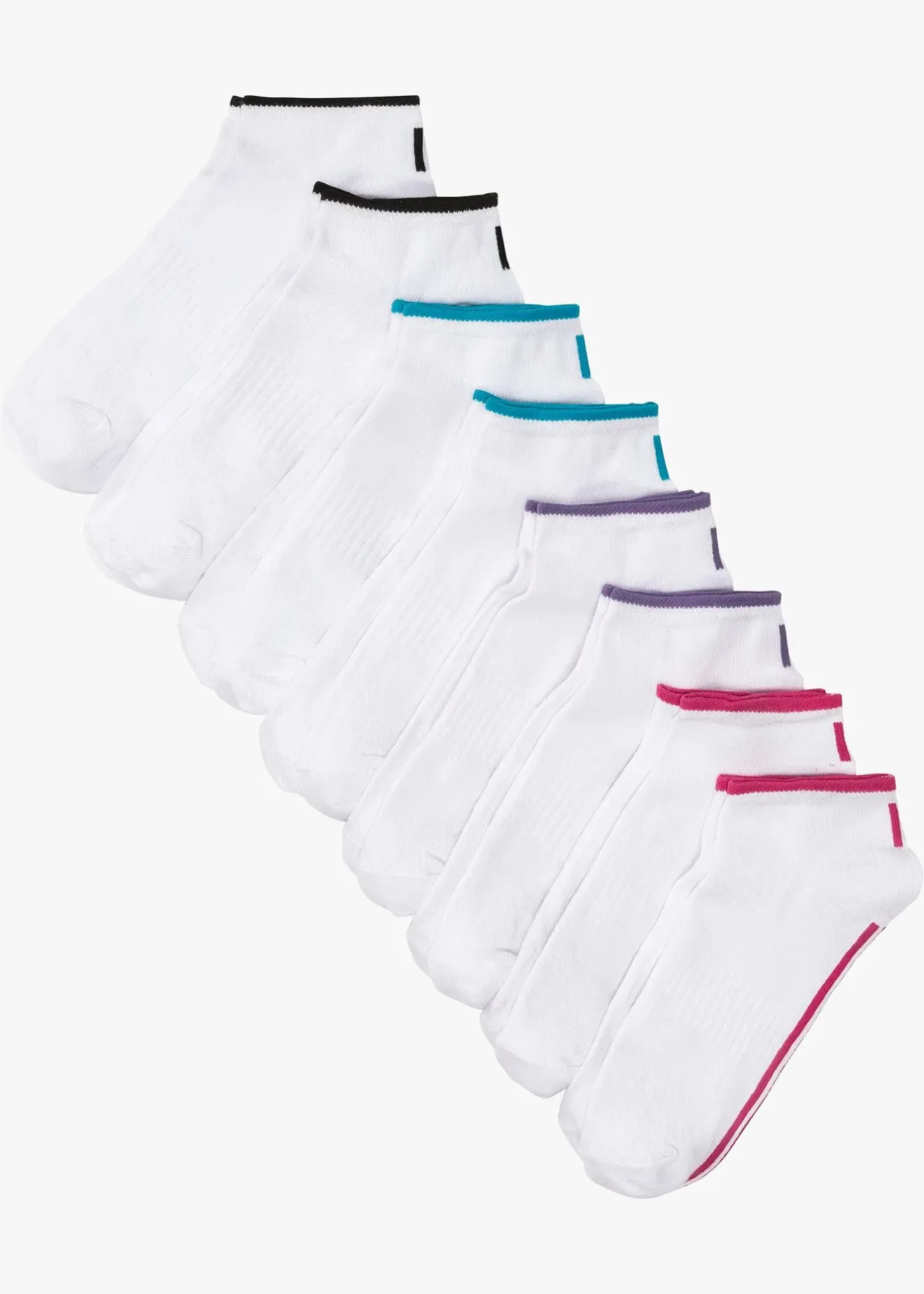 bonprix Socquettes coton (8 paires)|Femme Chaussettes & Collants