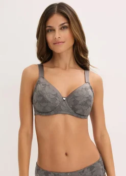 Femme bonprix Grands Bonnets D-H|Dessous|Soutien-gorge à armatures et bretelles rembourrées, effet brillant