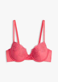 Femme bonprix Dessous|Soutiens-Gorge|Soutien-gorge à coques avec broderie florale métallisée