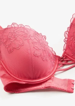 Femme bonprix Dessous|Soutiens-Gorge|Soutien-gorge à coques avec broderie florale métallisée
