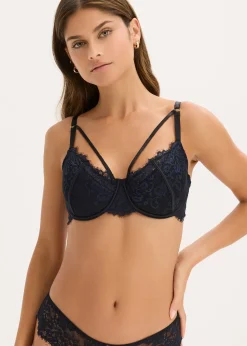 Femme bonprix Grands Bonnets D-H|Soutien-gorge à coques avec dentelle à franges