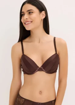 Femme bonprix Grands Bonnets D-H|Dessous|Soutien-gorge à coques, effet brillant