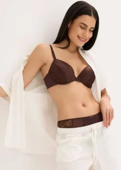 Femme bonprix Grands Bonnets D-H|Dessous|Soutien-gorge à coques, effet brillant