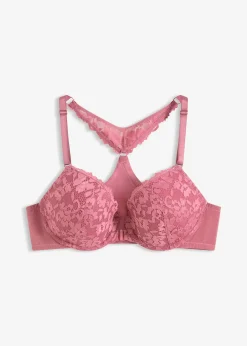 Femme bonprix Dessous|Soutiens-Gorge|Soutien-gorge à coques en dentelle, fermeture devant