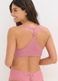Femme bonprix Dessous|Soutiens-Gorge|Soutien-gorge à coques en dentelle, fermeture devant