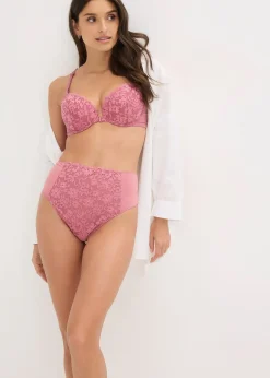Femme bonprix Dessous|Soutiens-Gorge|Soutien-gorge à coques en dentelle, fermeture devant