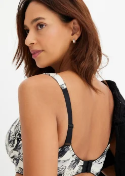 bonprix Soutien-gorge à coques et armatures, matière brillante|Femme Grands Bonnets D-H|Dessous