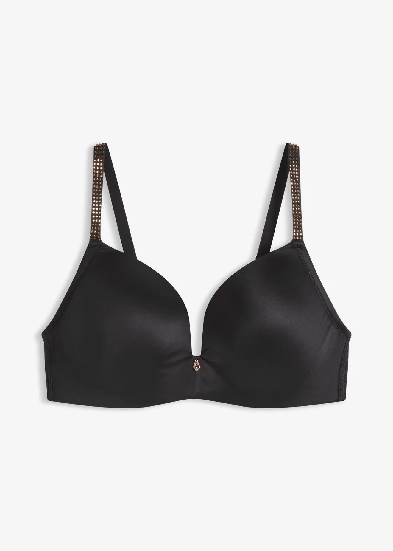 Femme bonprix Dessous|Soutiens-Gorge|Soutien-gorge à coques et bretelles brillantes, sans armatures