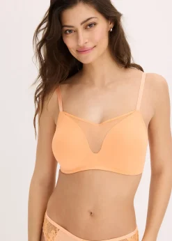 bonprix Soutien-gorge à coques et mesh, sans armatures|Femme Basiques|Soutiens-Gorge