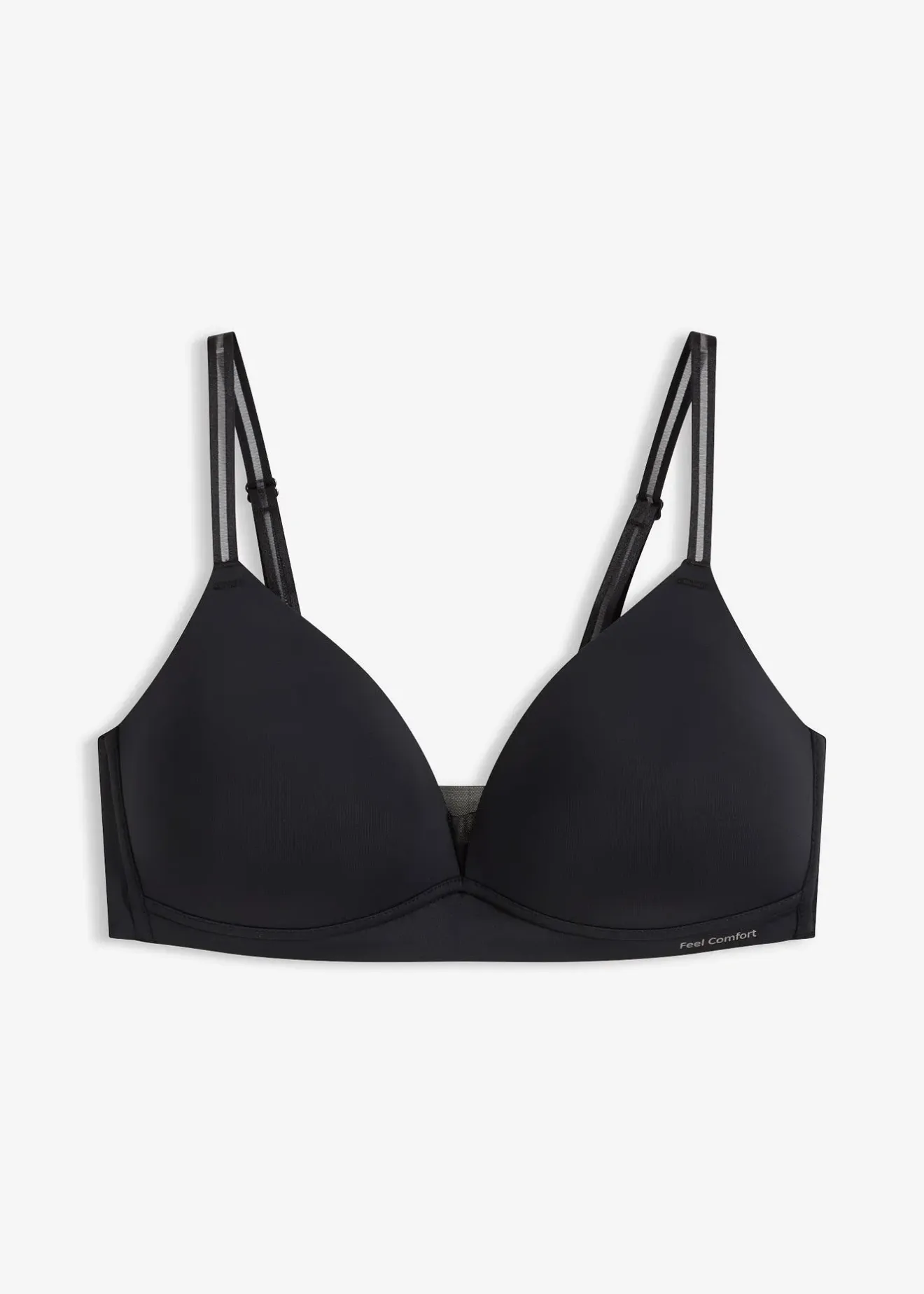bonprix Soutien-gorge à coques Feel Comfort, empiècement mesh, sans armatures|Femme Sans Couture|Soutiens-Gorge