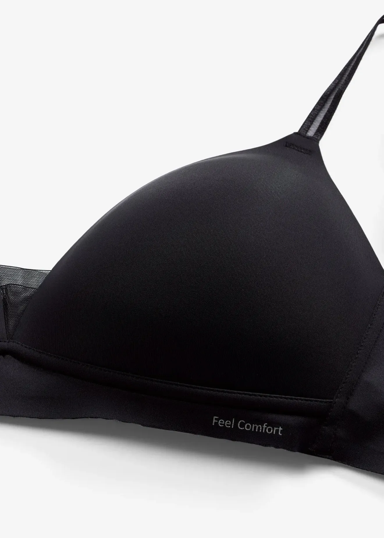 bonprix Soutien-gorge à coques Feel Comfort, empiècement mesh, sans armatures|Femme Sans Couture|Soutiens-Gorge