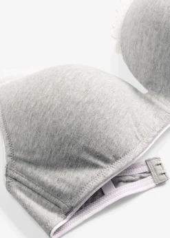 bonprix Soutien-gorge à coques, sans armatures, en coton et dentelle|Femme Lingerie Coton|Soutiens-Gorge
