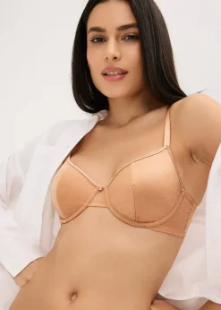 Femme bonprix Dessous|Soutiens-Gorge|Soutien-gorge avec armatures et matière brillante