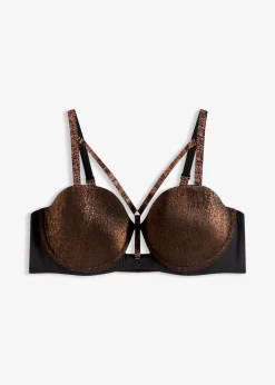 bonprix Soutien-gorge balconnet en matière brillante|Femme Dessous|Soutiens-Gorge
