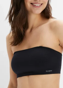 bonprix Soutien-gorge bandeau sans couture rembourré Feel Comfort avec bretelles amovibles|Femme Sans Couture|Soutiens-Gorge