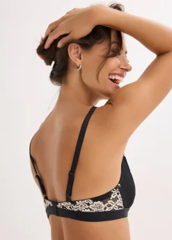 bonprix Soutien-gorge bralette à dentelle bicolore|Femme Dessous|Soutiens-Gorge