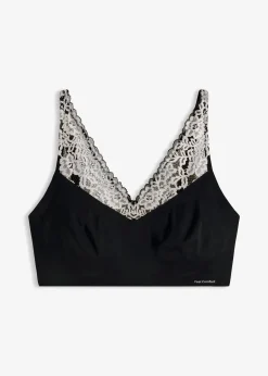bonprix Soutien-gorge bralette découpe laser Feel Comfort|Femme Sans Couture|Soutiens-Gorge