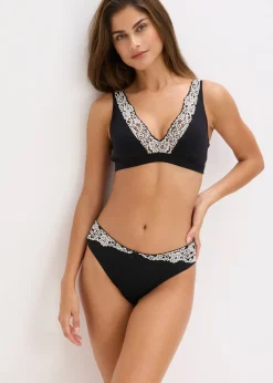 bonprix Soutien-gorge bralette orné de dentelle, sans armatures|Femme Lingerie Coton|Soutiens-Gorge