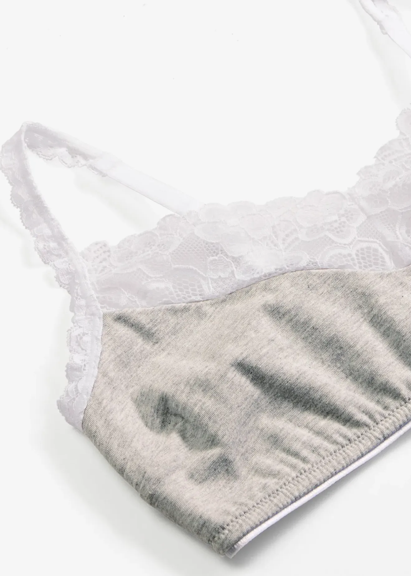 bonprix Soutien-gorge bralette sans armatures, coton et dentelle|Femme Lingerie Coton|Soutiens-Gorge