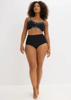 bonprix Soutien-gorge de maintien sans armatures, bretelles rembourrées et broderies|Femme Grands Bonnets D-H|Soutiens-Gorge