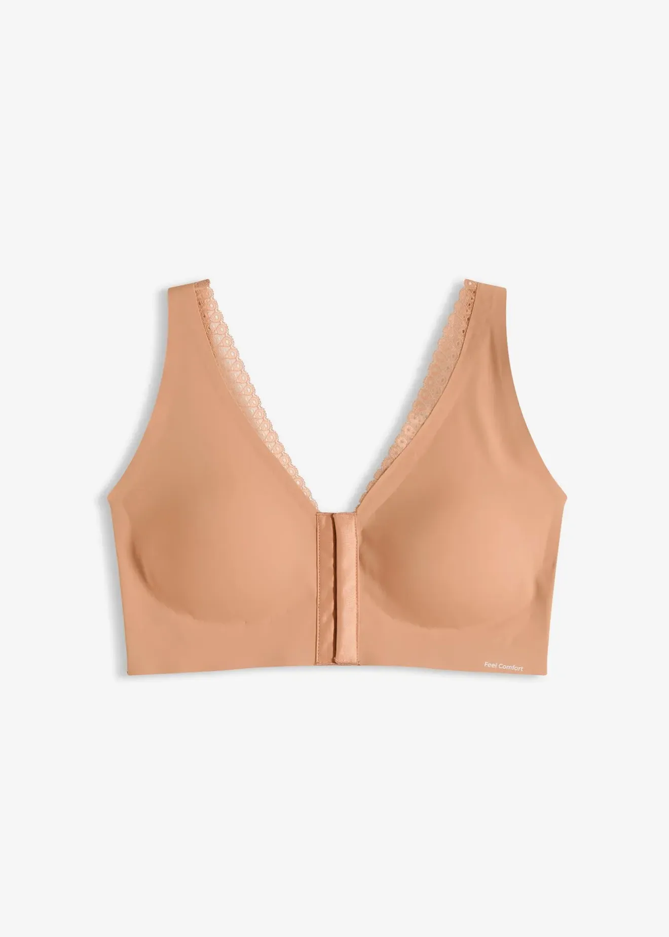 Femme bonprix Sans Couture|Basiques|Soutien-gorge Feel Comfort rembourré à découpe laser sans armatures avec fermeture sur le devant