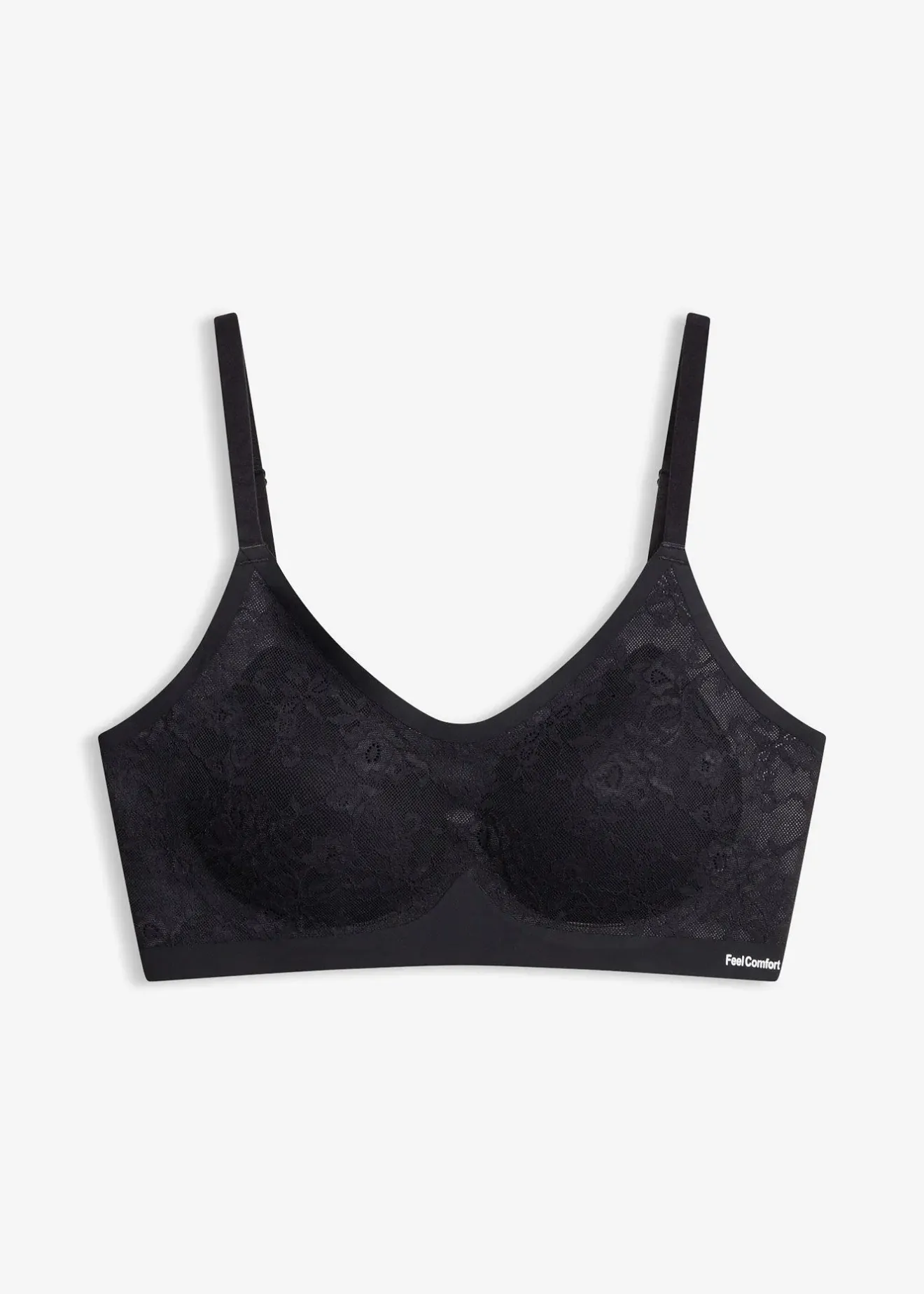 Femme bonprix Sans Couture|Soutiens-Gorge|Soutien-gorge Feel Comfort rembourré sans armatures, orné de dentelle