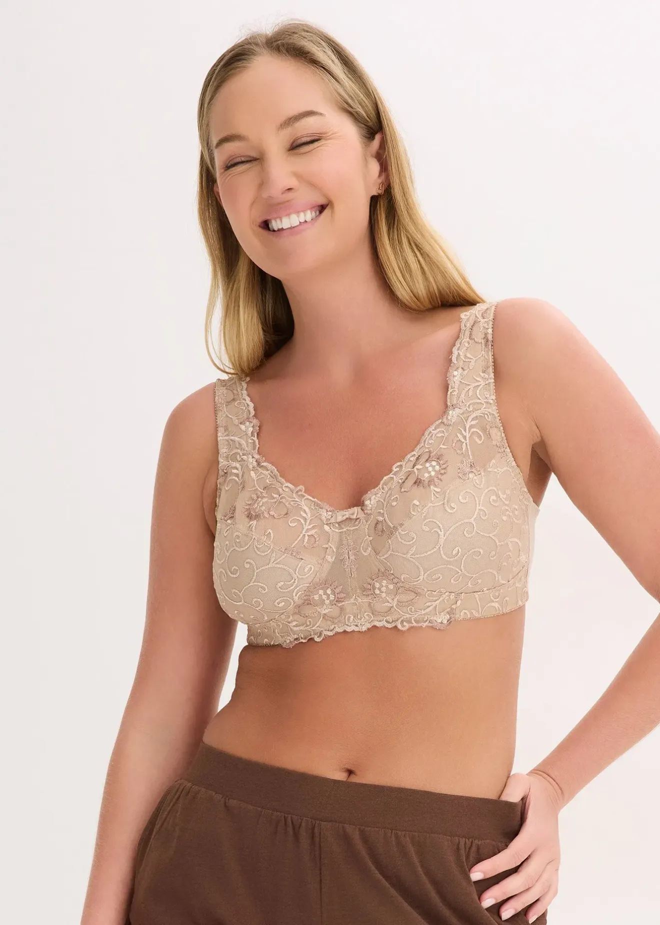 Femme bonprix Grands Bonnets D-H|Soutiens-Gorge|Soutien-gorge grand maintien sans armatures