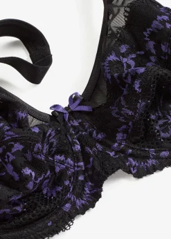 Femme bonprix Soutiens-Gorge|Dessous|Soutien-gorge minimiseur à bretelles rembourrées et dentelle délicate