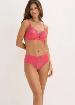 bonprix Soutien-gorge minimiseur à armatures avec broderies florales et brillantes|Femme Grands Bonnets D-H|Dessous